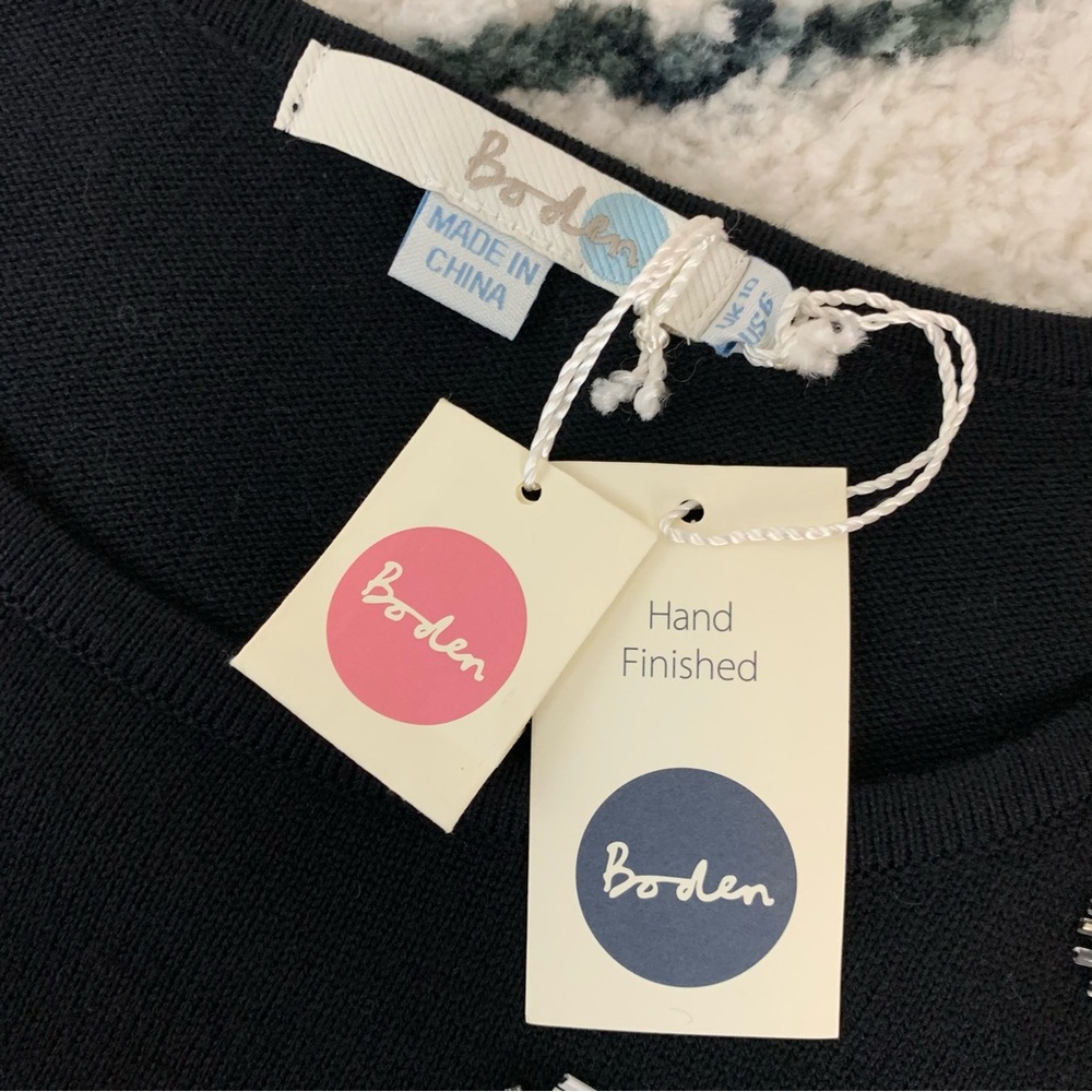 NWT Boden sparkle Gemstone sweater - Picture 4 of 10
